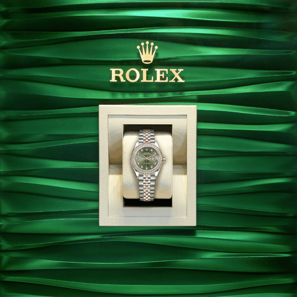 Rolex Lady-Datejust 28, Oystersteel and 18k Everose Gold, Ref# 279381RBR-0008 - Image 5